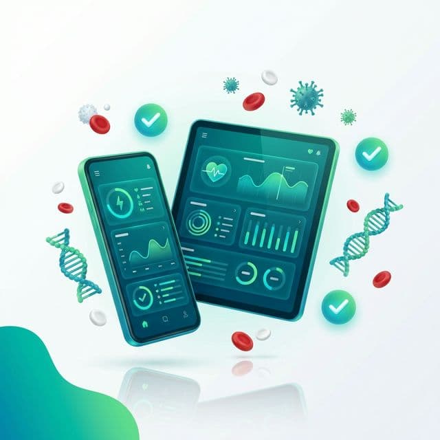 Digital lab reports on mobile